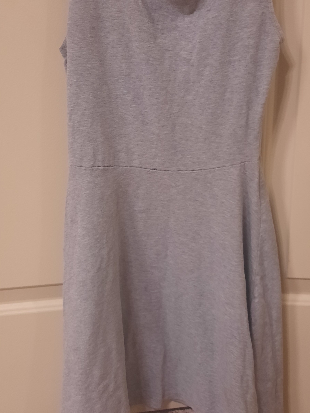 Brandy Melville Light Gray Sleeveless Mini Dress